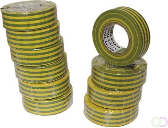 NITTO ISOLATIETAPE GROEN GEEL 19mm x 10m