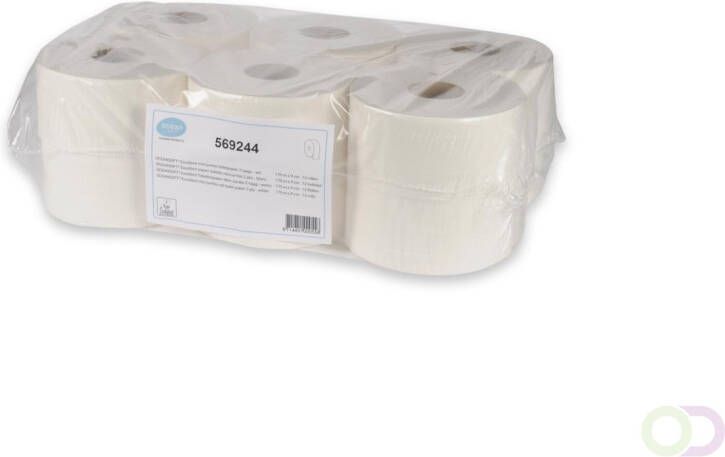 OCEANSOFT Excellent Toiletpapier mini jumbo rol 2 laags wit 12 rollen