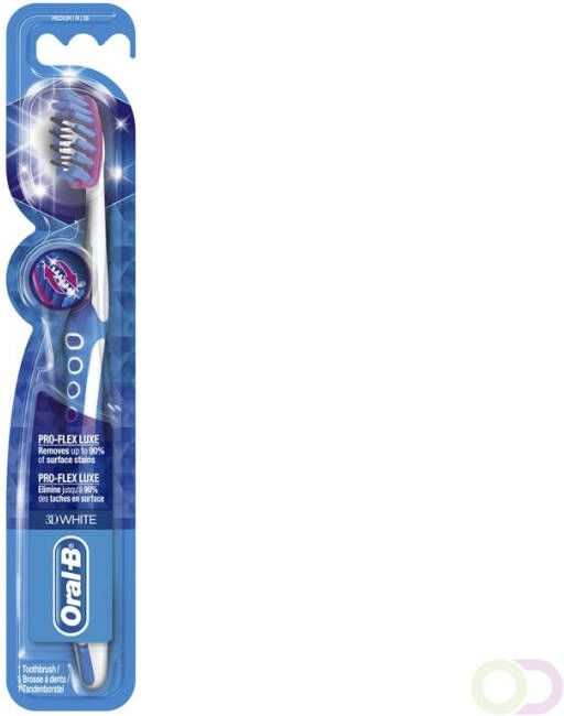 Oral-B 3D White Luxe Pro-Flex Manuele Tandenborstel Medium