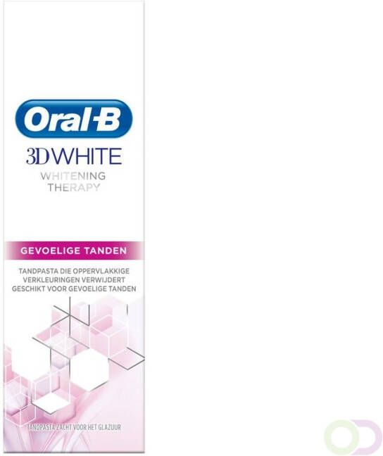 Oral B 3D White Whitening Therapy Tandpasta 75 ml Whitening Gevoelige Tanden