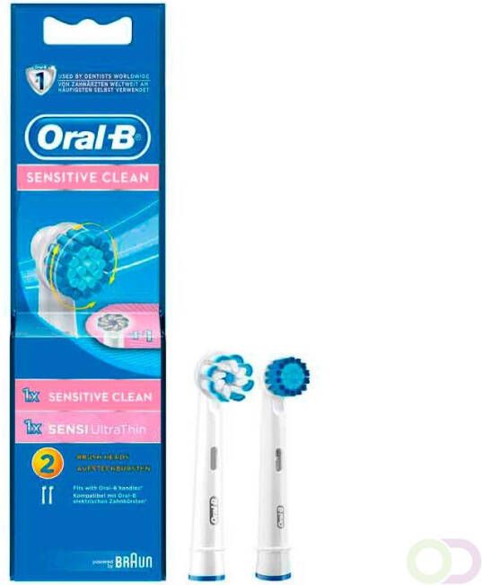 Oral B Opzetborstels 1x Sensitive Clean + 1x Sensi Ultrathin