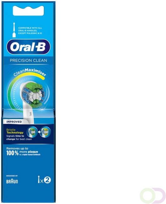 Oral B Precision Clean Opzetborstel Met CleanMaximiser technologie Verpakking Van 2 Stuks