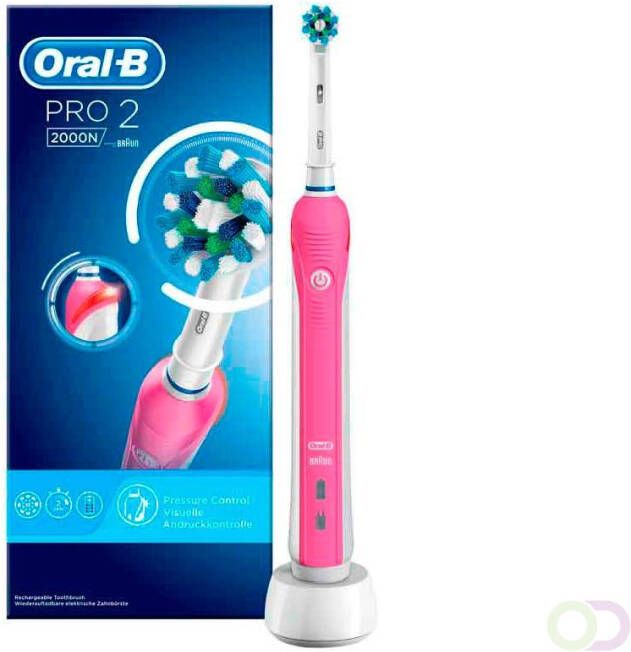 Oral-B Pro 2 2000 CrossAction Pink Elektrische Tandenborstel