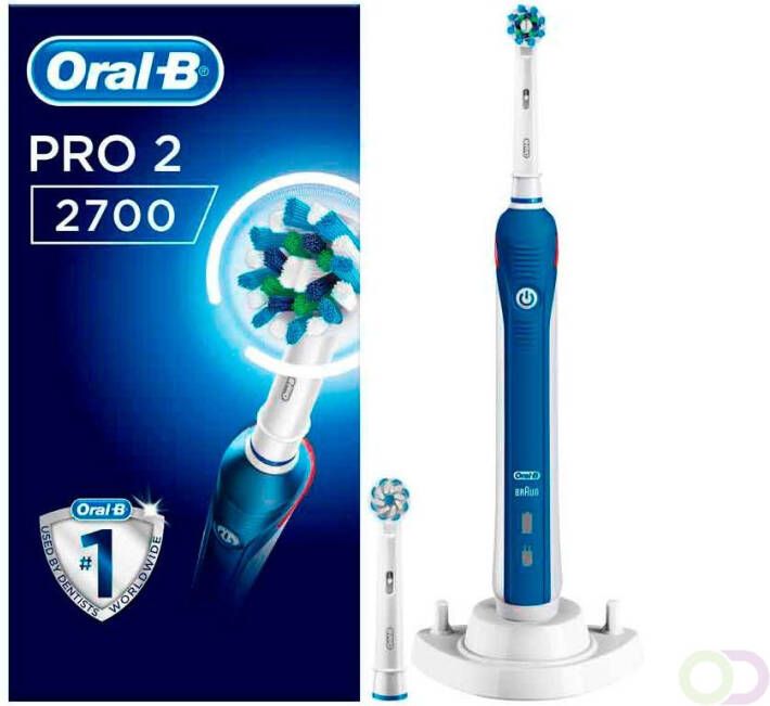 Oral B Pro 2 2700 CrossAction Blue Elektrische Tandenborstel