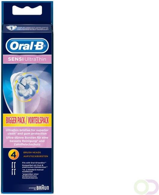 Oral-B Sensi Ultrathin Opzetborstels Voor Elektrische Tandenborstels X4