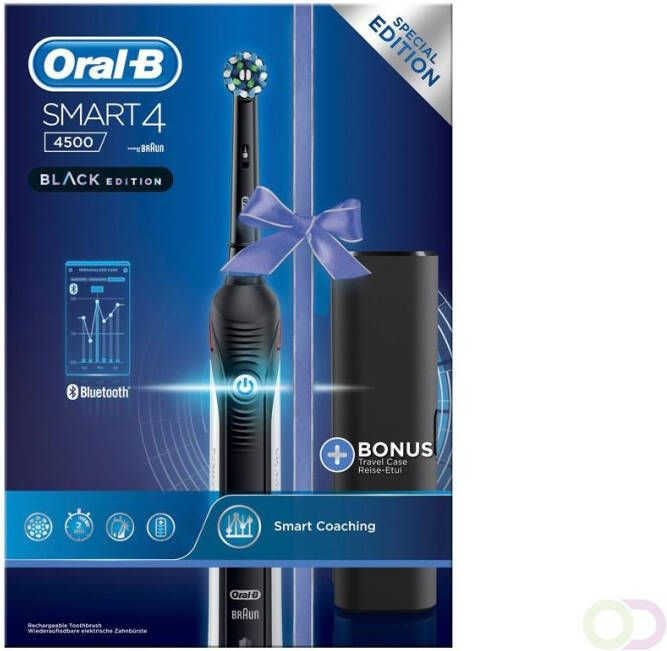 Oral-B Smart 4 4500 Black Elektrische Tandenborstel Powered By Braun