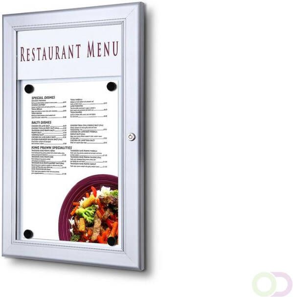 Outdoor Menubord Met Logo Paneel 1x A4 Staand