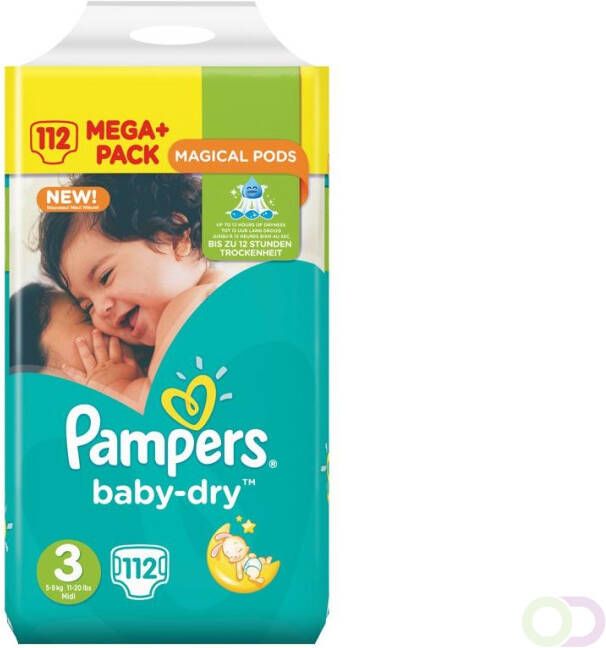 Pampers Baby Dry Mega Plus Pack Midi S3 1X112