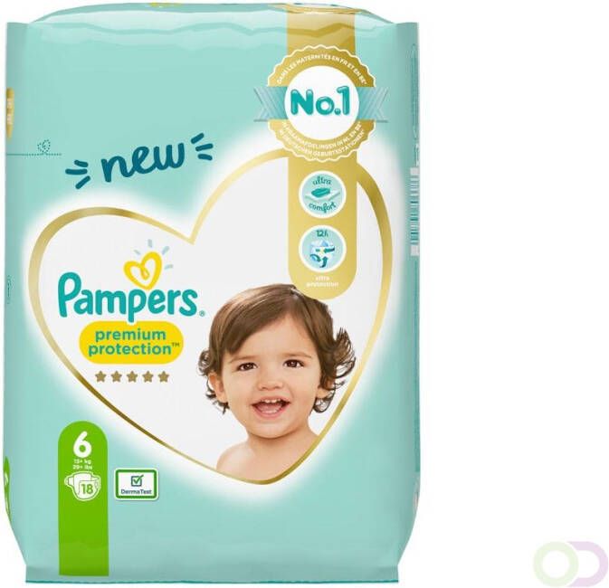 Pampers Premium Protection Luiers x18 13kg+