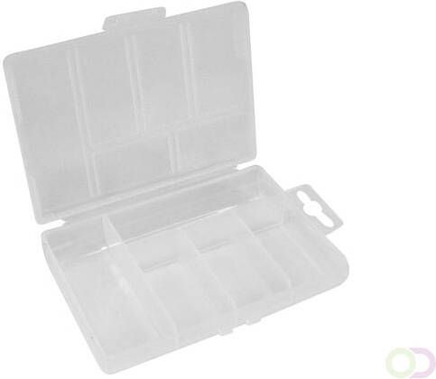 PLASTIC OPBERGDOOS (85 x 135 x 25 mm) 5 OPBERGVAKKEN