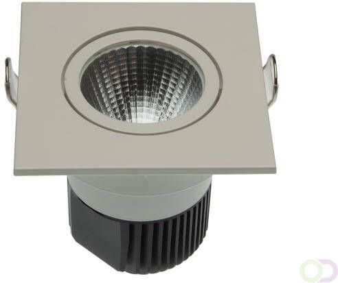 PROFESSIONELE PLAFONDLAMP COB LED 4.4 W VIERKANT WITTE BEHUIZING