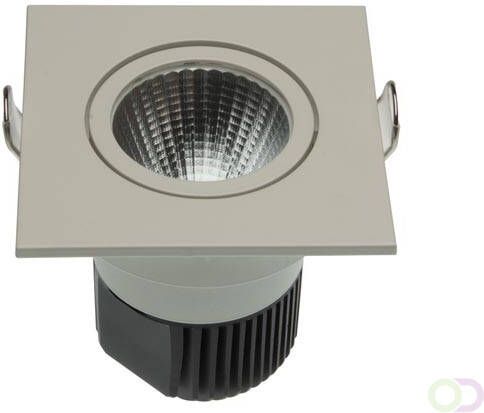 PROFESSIONELE PLAFONDLAMP COB LED 6.5 W VIERKANT WITTE BEHUIZING