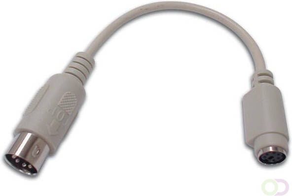 PS 2 ADAPTER VOOR TOETSENBORD MINI DIN6 VROUWELIJK DIN5 MANNELIJK