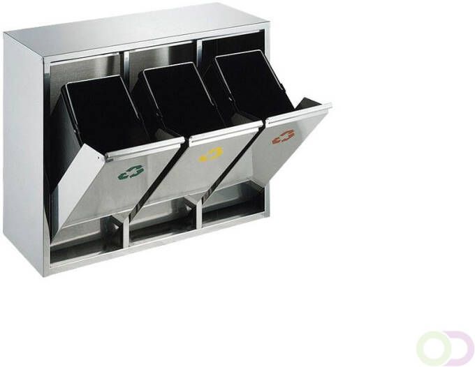 V-Part Recycling afvalbak 3x 8 liter