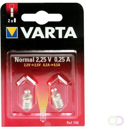 RESERVELAMP VOOR ZLPEN 2.25V-0.25A ZL644varta 2st. bl