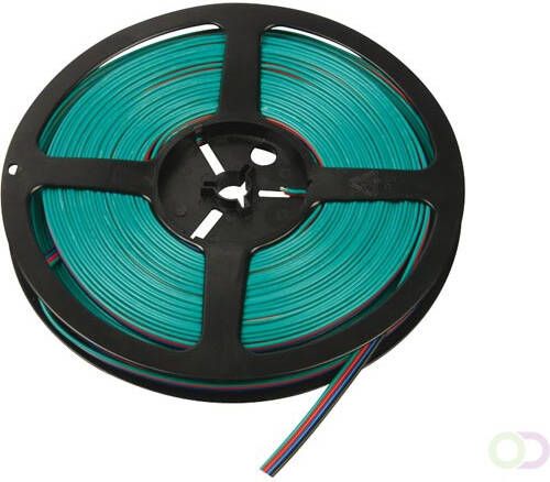 RGB-KABEL VOOR LEDSTRIPS 4-ADERIG 25m