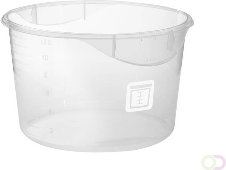 Ronde voedselcontainer 11 4 ltr Zuivel Rubbermaid Uit assortiment vervangend artikel: 0086876131338