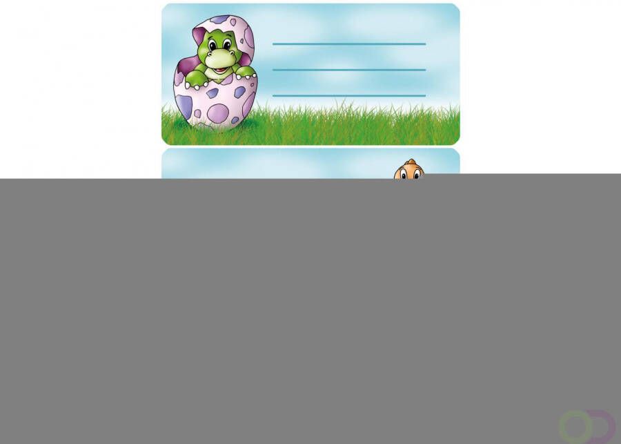 Herma Schooletiketten dinosaurus glitter