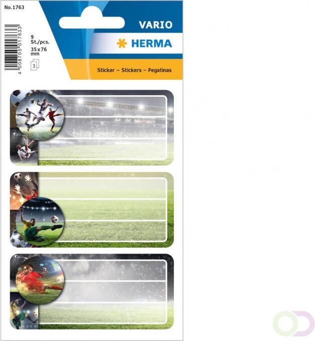 Schooletiketten voetbal