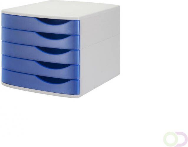 Silky Touch Bureauladenset vijf blauwe laden