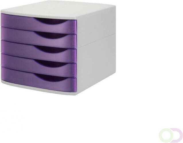 Silky Touch Bureauladenset vijf paarse laden