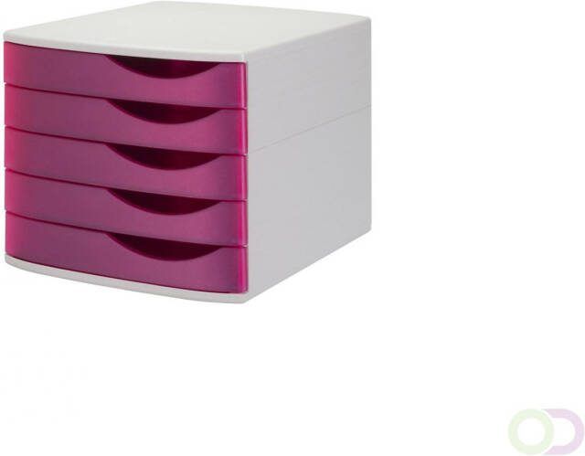 Silky Touch Bureauladenset vijf roze laden
