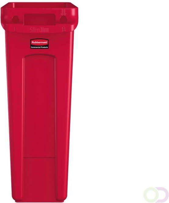 Slim Jim met luchtsleuven 87 ltr Rubbermaid