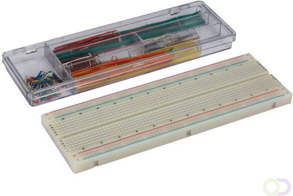 SOLDEERLOZE BREADBOARD 840 INSTEEKPUNTEN + DRAADBRUGGEN 140 st.