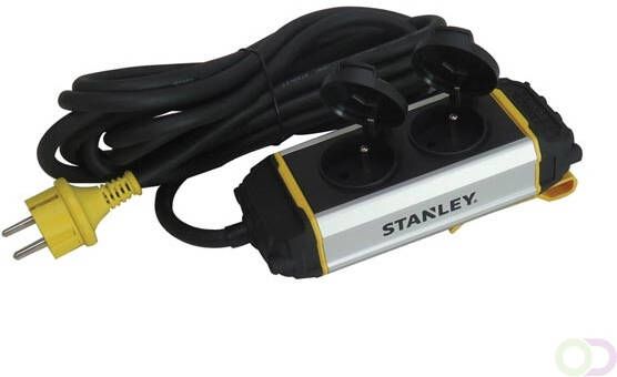 STANLEY 2-VOUDIGE STEKKERDOOS "BELT- MET KLAPDEKSELS