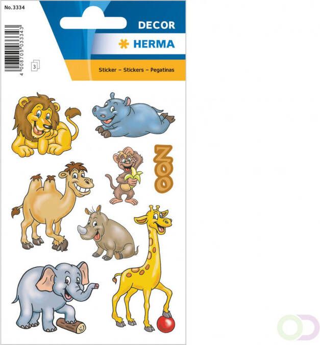 Herma Stickers de dieren v. de dierentuin