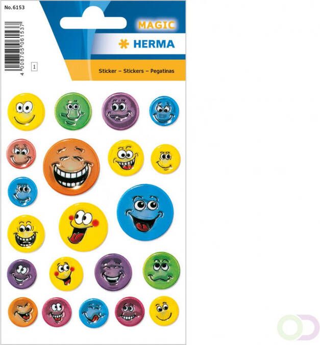 Herma Stickers gezichten reliÃf preeg