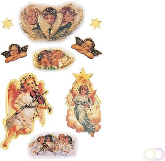 Stickers Herma 3986 DECOR kerst engel reliÃf preeg
