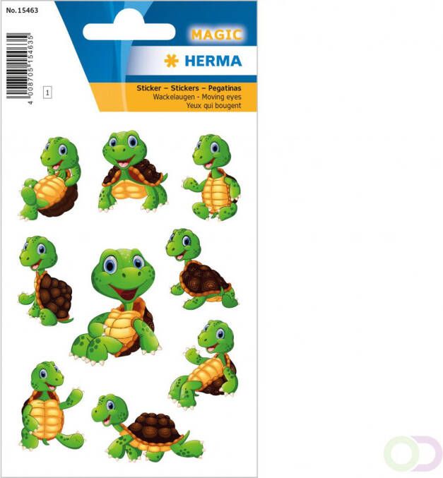 Herma Stickers kleine schildpad bewegende ogen