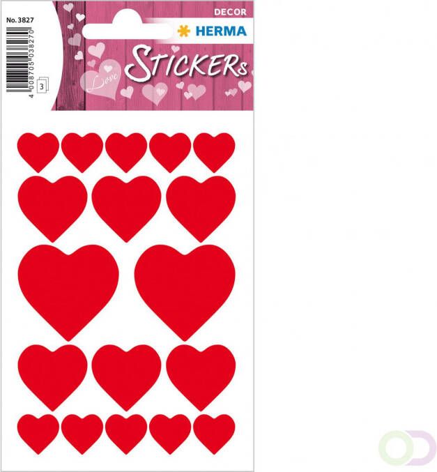 Herma Stickers kussentjes rood