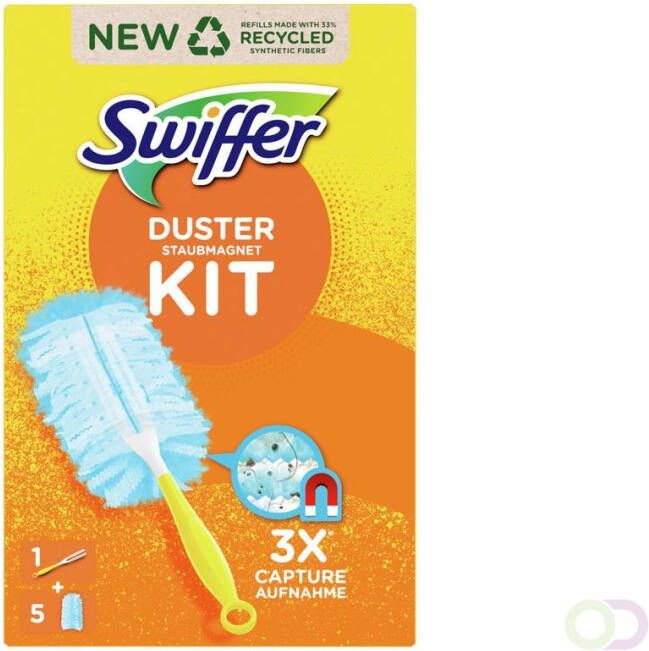 Swiffer Duster Trap &amp Lock kit(1 Handvat + 5 Navullingen )