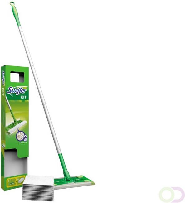 Swiffer Sweeper Kit (1 sweeper + 8 droge schoonmaakdoekjes)