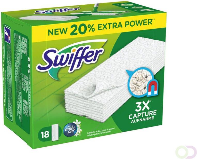 Swiffer Vloerreiniger Droge Doekjes Navullingen Met Een Geur Van Ambi Pur x18