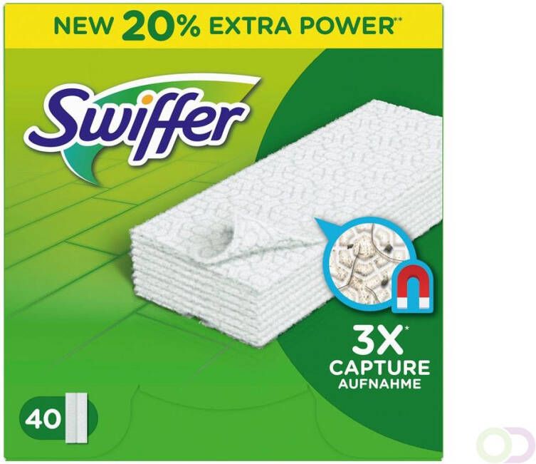 Swiffer Vloerreiniger Stofdoekjes Navullingen x40 Vangt En Houdt Stof Vast