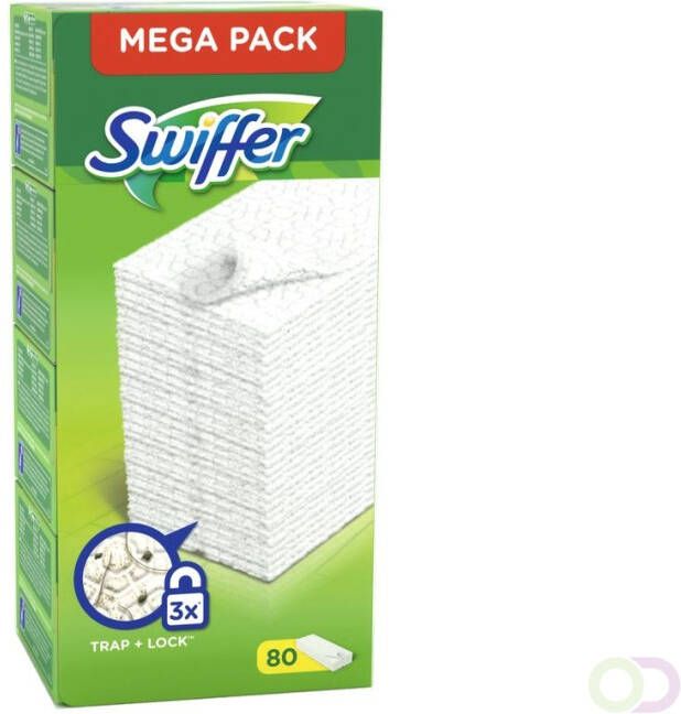 Swiffer Vloerreiniger Stofdoekjes Navullingen x80 Vangt En Houdt Stof Vast