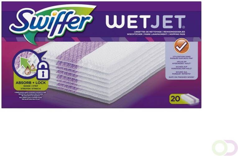 Swiffer WetJet Dweilsysteem Navulling Reinigingsdoekjes X20