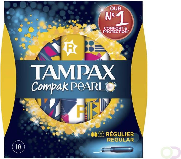 Tampax Pearl Compak Regular Tampons Met Inbrenghuls x18