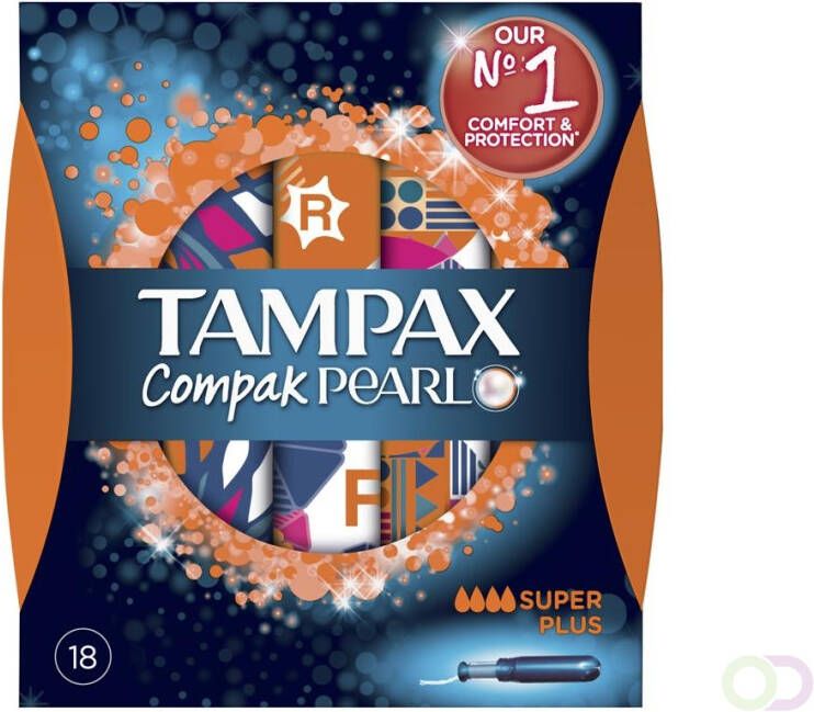 Tampax Pearl Compak Super Plus Tampons Inbrenghuls x18