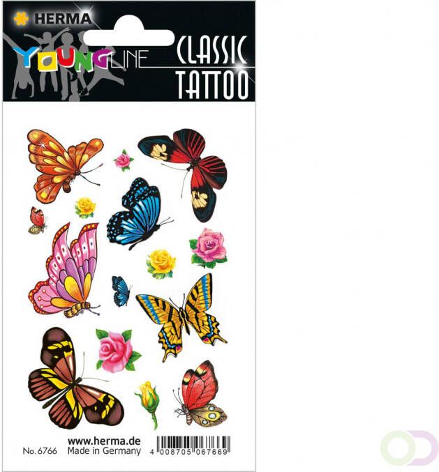 Herma Tattoos Colour Art vlinders