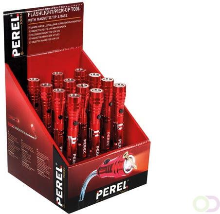 TOONBANKDISPLAY MET 12x MAGNETISCHE LED-ZAKLAMP GRIJPSTOK