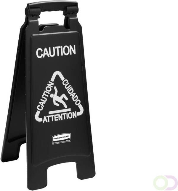Tweezijdig waarschuwingsbord symbool Caution Rubbermaid