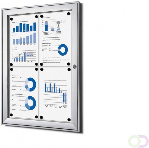 Vitrinekast Mededelingenbord Indoor Outdoor(4xA4 )