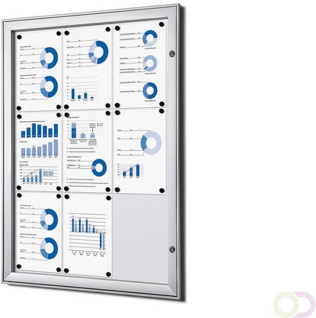 Vitrinekast Mededelingenbord Indoor Outdoor(9xA4 ) - Foto 1
