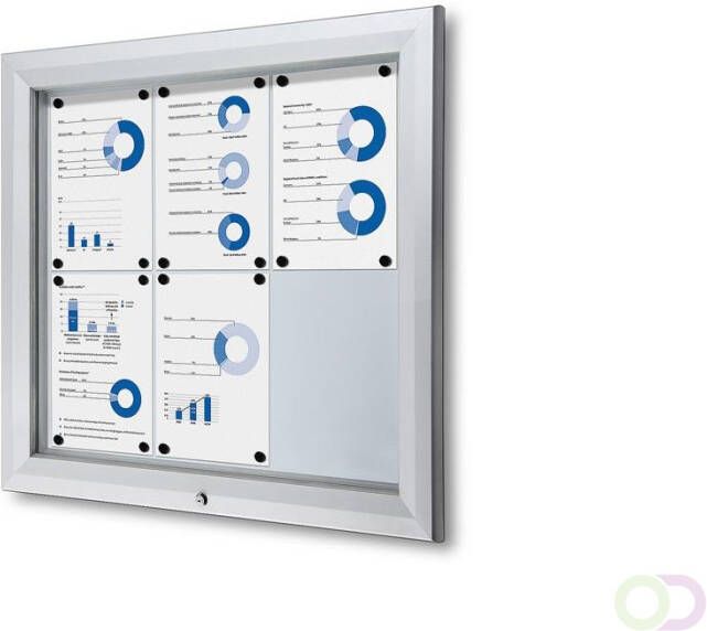 Vitrinekast mededelingenbord Outdoor(6xA4 )