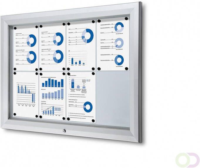 Vergrendelbaar Notitiebord Outdoor 8x A4