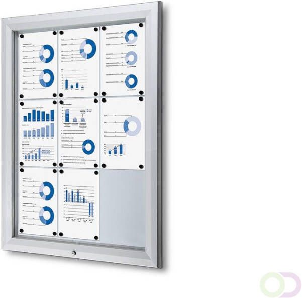 Vitrinekast mededelingenbord Outdoor(9xA4 )